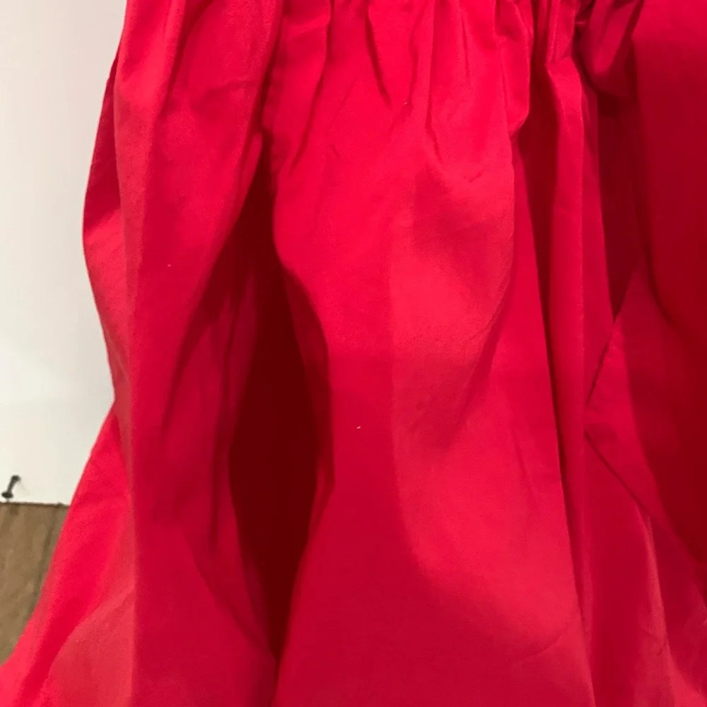 NEW Evereve Red Open Back Tiered Dress S | Coastal Cottagecore, Vacation Style